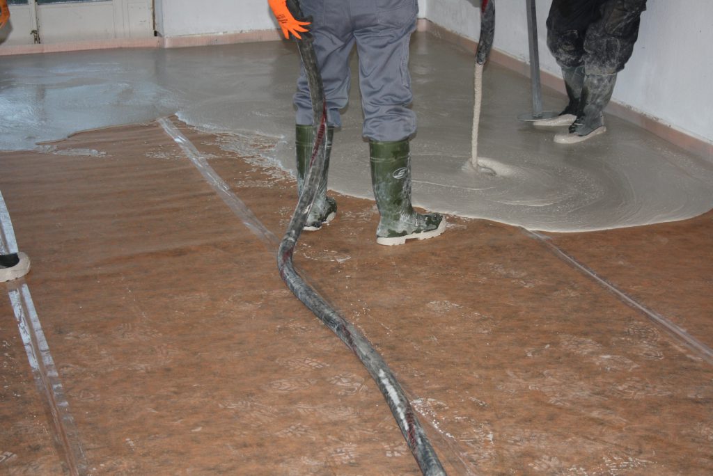 Dekvloer contactgeluidisolatie